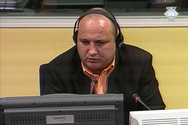Goran Stoparic, witness at the Jovica Stanisic and Franko Simatovic trial