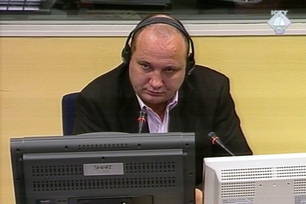 Goran Stoparic, witness at the Jovica Stanisic and Franko Simatovic trial