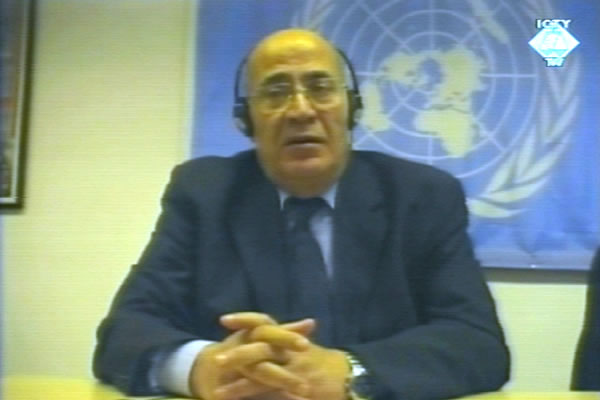 Youssef Hajir, witness at the Radovan Karadzic trial 