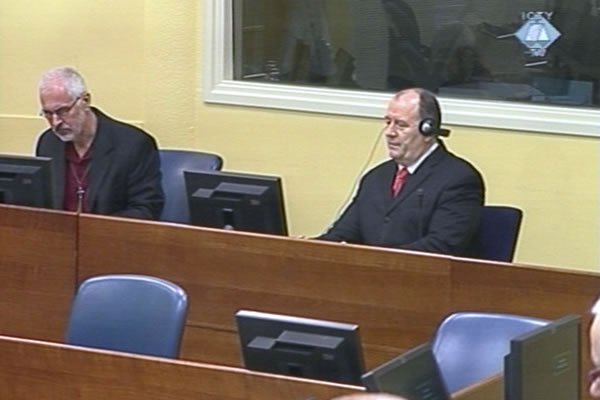 Mico Stanisic and Stojan Zupljanin in the courtroom