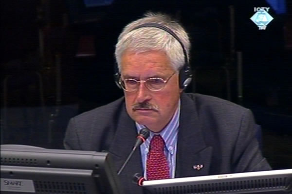 Adrianus Van Baal, witness at the Radovan Karadzic trial 