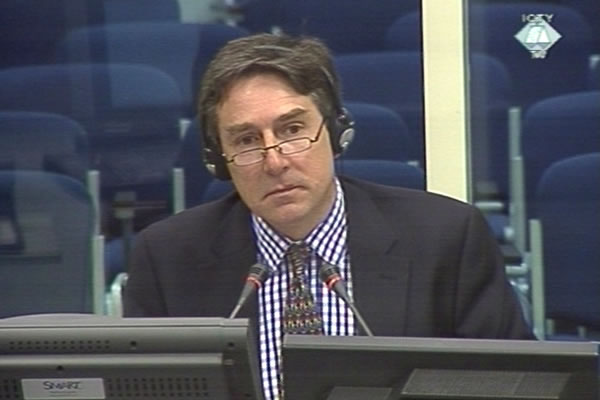 David Wood, witness at the Zdravko Tolimir trial