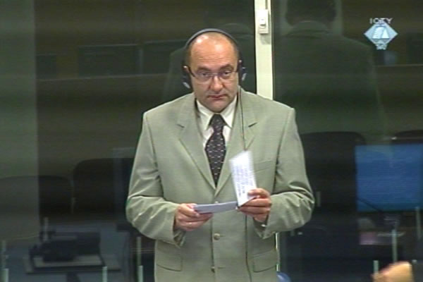 Goran Sainovic, defence witness of Stojan Zupljanin