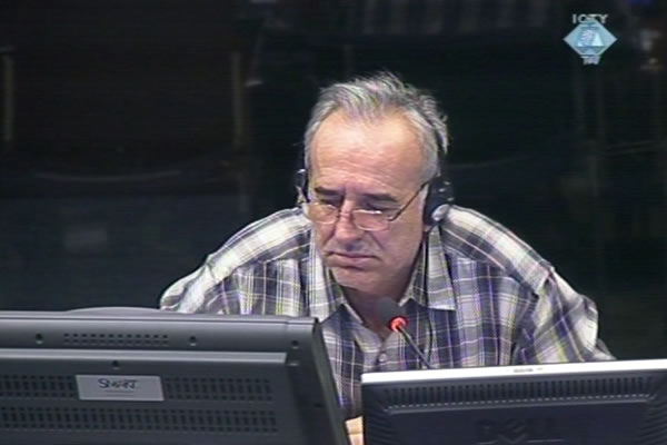 Momir Nikolic, witness at the Radovan Karadzic trial