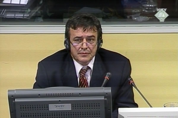 Radivoj Micic, defence witness of Franko Simatovic