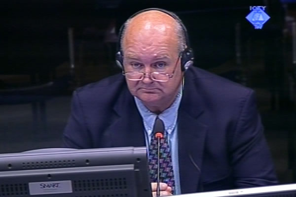 John Jordan, witness at the Ratko Mladic trial