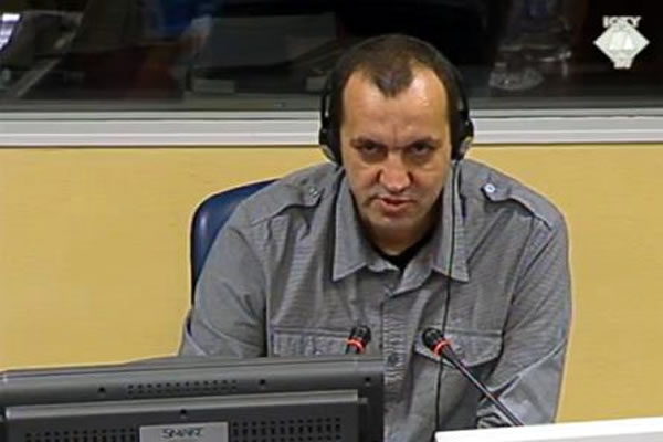 Ivica Pinter, witness at the Goran Hadzic trial