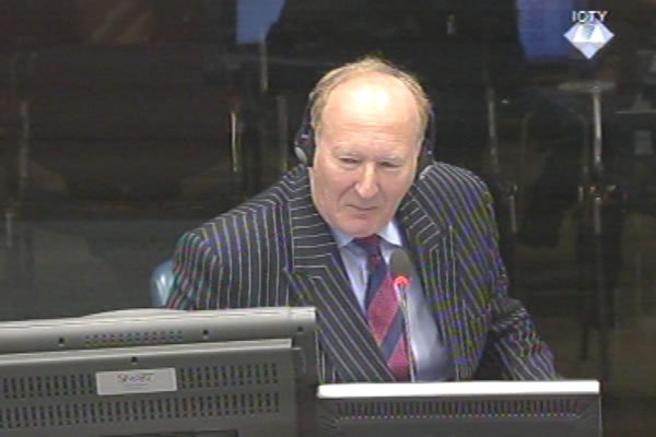 Jonathan Riley, witness at the Ratko Mladic trial