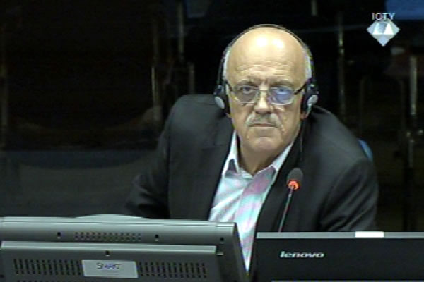 Milorad Sehovac, defence witness at Rako Mladic trial