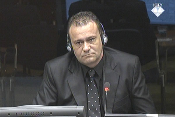Bojan Subotic, defence witness at Rako Mladic trial
