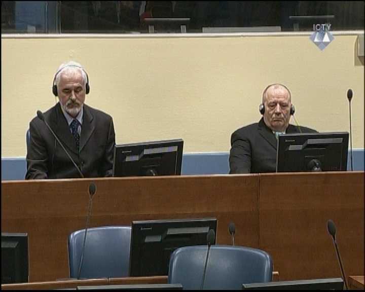 Mićo Stanišić i Stojan Župljanin in the ICTZ courtroom
