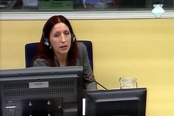 Ana Marija Radic, witness at the Jovica Stanisic i Franko Simatovic trial