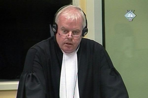 Dermot Groome, prosecutor at the Jovica Stanisic and Franko Simatovic trial