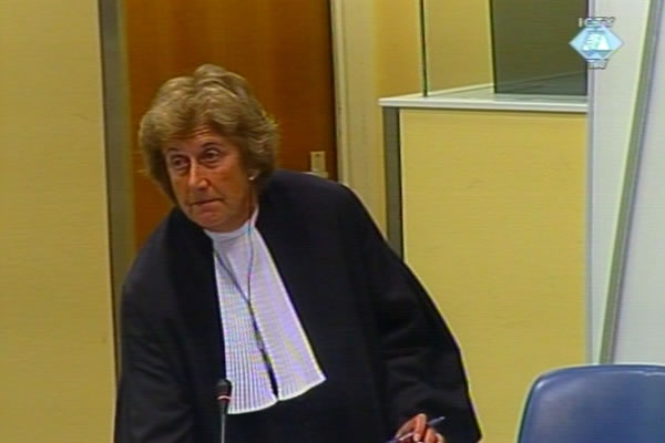 Joanna Korner, prosecutor at the Mico Stanisic and Stojan Zupljanin trial