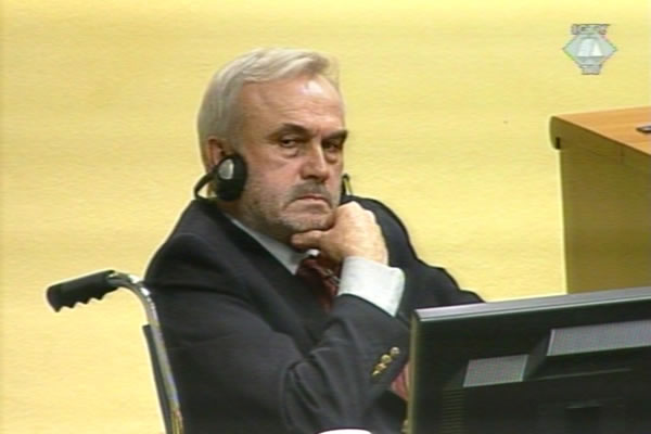 Jovica Stanisic in the courtroom