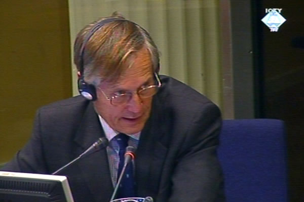 Michael Rose, witness at the Radovan Karadzic trial