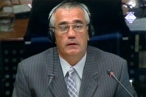 Milos Djosan, defense witness for Milosevic
