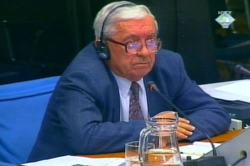 Mitar Balevic, witness in the Milosevic trial