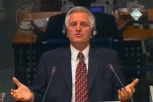 Obrad Stevanovic, witness in the Milosevic trial