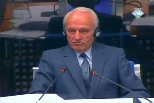 Radomir Gojovic, witness in the Milosevic trial