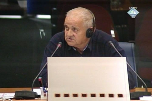 Srbislav Davidovic, witness at the Vidoje Blagojevic and Dragan Jokic trial