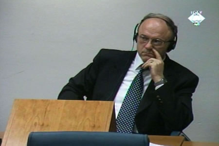 Stanislav Galic in the courtroom