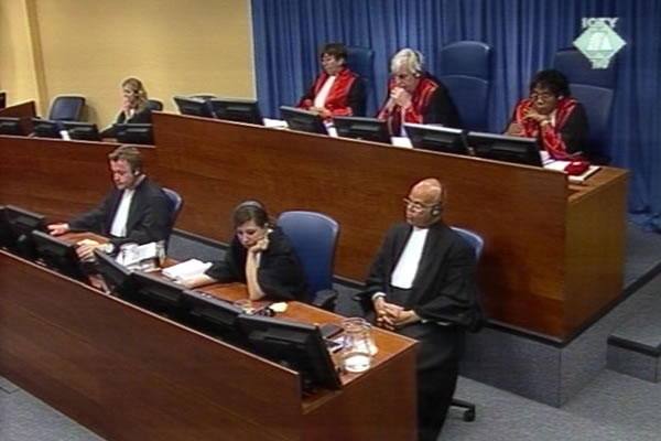 Trial chamber at the Jovica Stanisic i Franko Simatovic trial