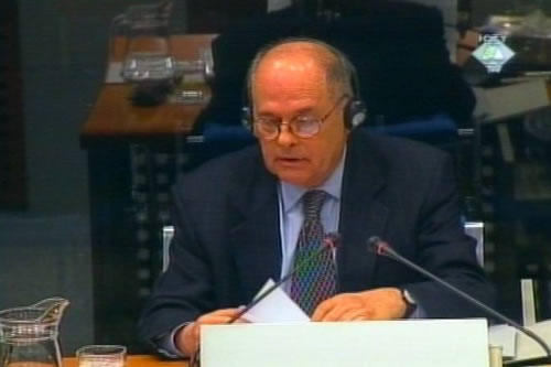 Vladislav Jovanovic, defense witness for Milosevic