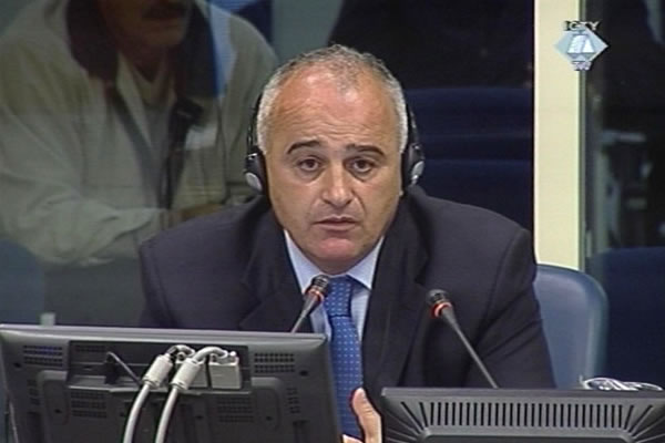 Zoran Stijovic, witness at the Slobodan Milosevic trial