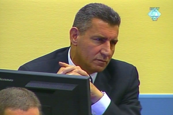 Ante Gotovina in the courtroom