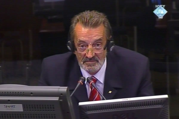 Bakir Nakas, witness at the Radovan Karadzic trial