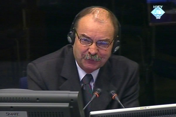 John Hamill, witness at the Radovan Karadzic trial 