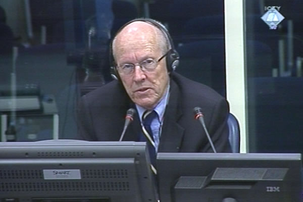 Francis Roy Thomas, witness at the Radovan Karadzic trial