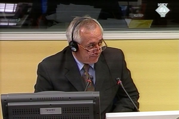 Ivan Djokic, witness at the Momcilo Perisic trial