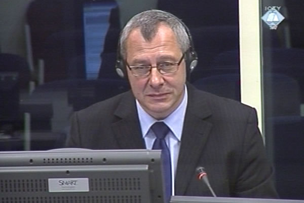 Tomasz Blaszczyk, witness at the Zdravko Tolimir trial