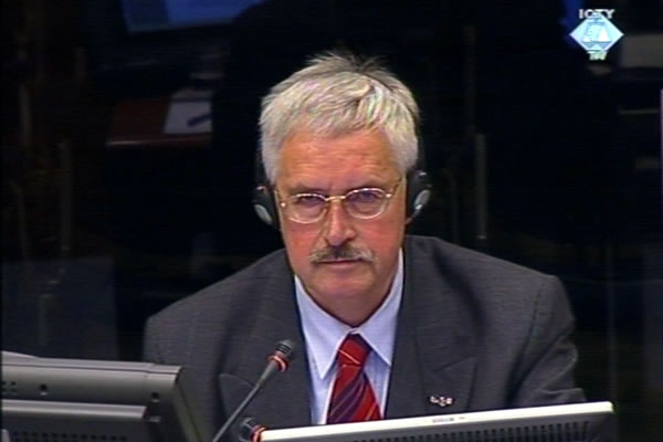 Adrianus Van Baal, witness at the Radovan Karadzic trial 