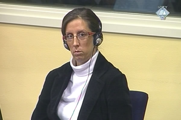 Jelena Rasic in the courtroom