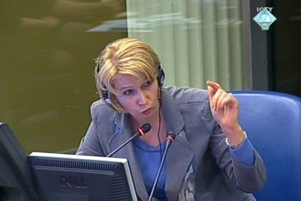 Esma Palic, witness at the Zdravko Tolimir trial