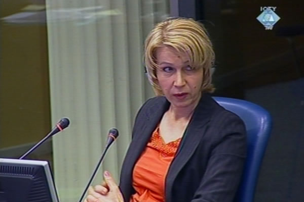 Esma Palic, witness at the Zdravko Tolimir trial
