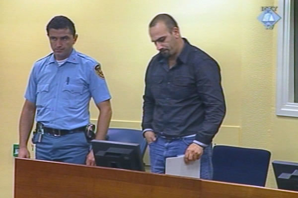 Shefqet Kabashi in the courtroom