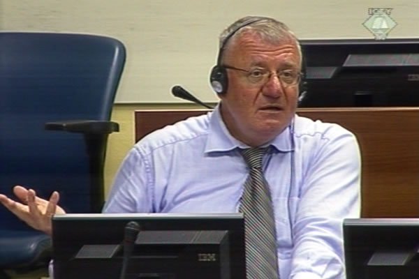 Vojislav Seselj in the courtroom