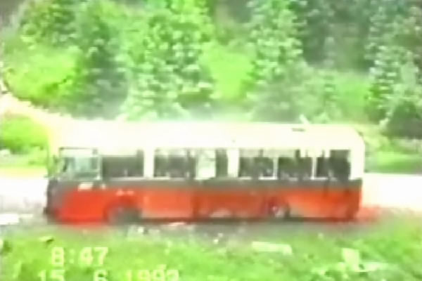 Bus in which about 50 Bosniaks were killed