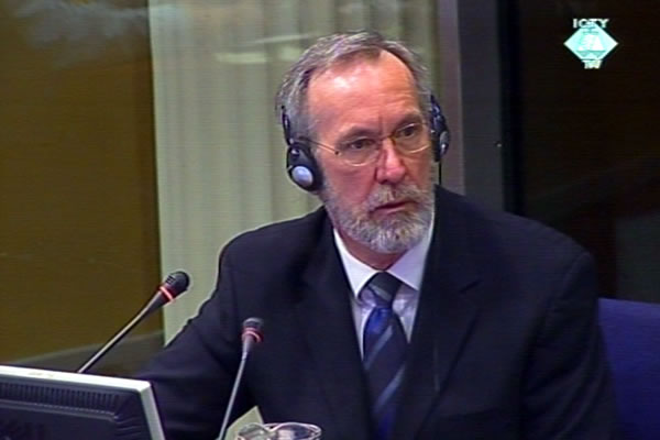 Barry Hogan, witness at the Radovan Karadzic trial