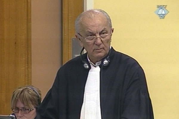 Bozidar Kovacic, defense attorney of Slobodan Praljak