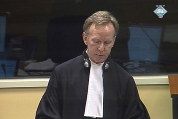 Douglas Stringer, prosecutor in the case of the former Herzeg Bosnia leaders