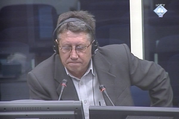 Lazar Ristic, witness at the Tolimir trial