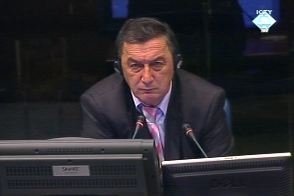 Tihomir Glavas, witness at the Radovan Karadzic trial