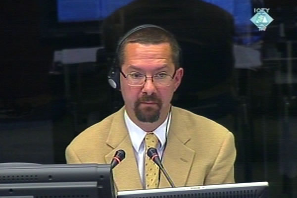Christian Nielsen, witness at the Radovan Karadzic trial