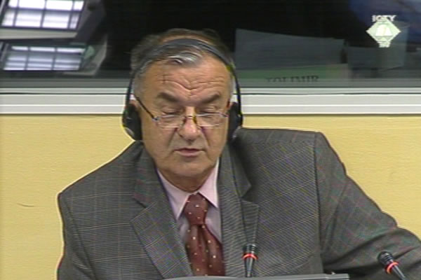 Petar Salapura, witness at the Zdravko Tolimir trial