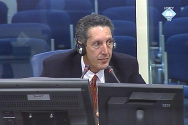Edward Joseph, witness at the Zdravko Tolimir trial